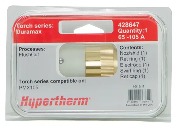 Hypertherm #428647 - Powermax105 Duramax FlushCut Consumable Kit (105 A)