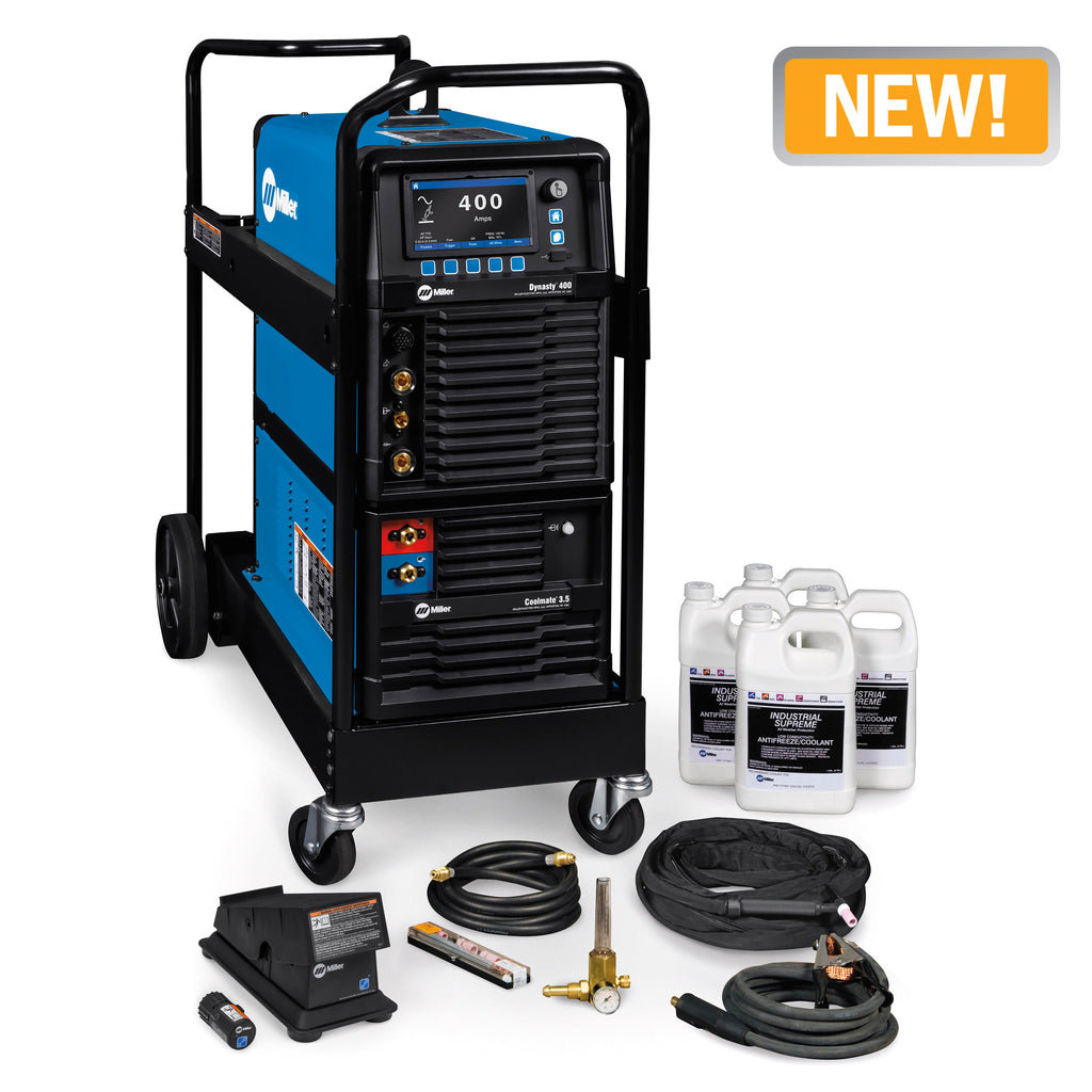 Miller Dynasty 400 AC/DC TIG Welder Complete Package