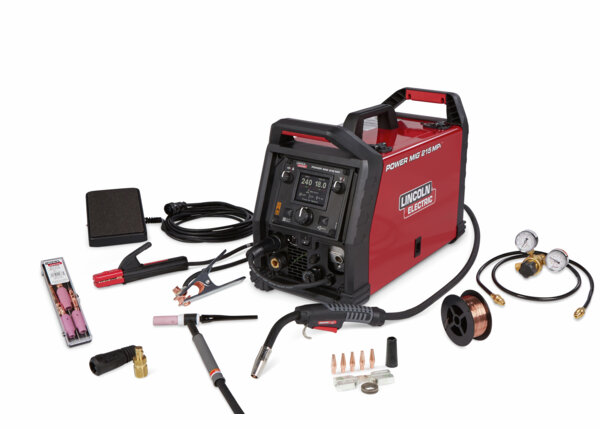 Lincoln POWER MIG 215 MPi Multi-Process Welder TIG One-Pak